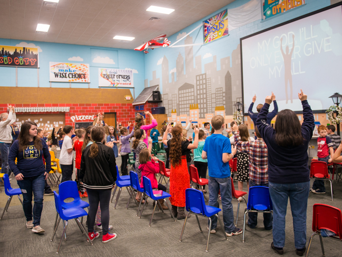 Elementary worship service
